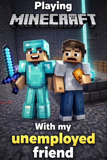 me and my friend play minecraft 😃#minecraft #shorts