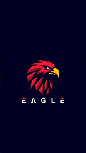 How To Design Eagle Vector Logo #howtodesignlogo #logodesign #howtocreatelogo #viralshorts