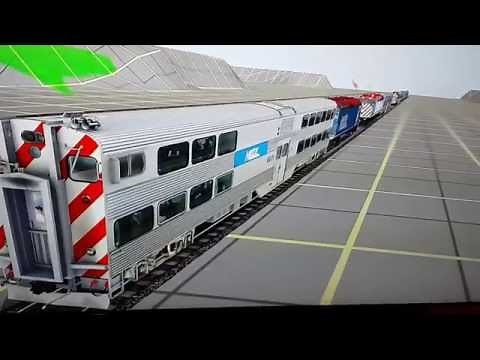 New Metra content tested in Trainz