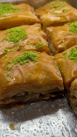 Come in and check our wide range of Turkish desserts 🤍 #desertshop #baklava #pastry