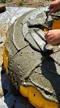 From Old Pool Toys to Fun Cement Stepping Stones 🌈🪨