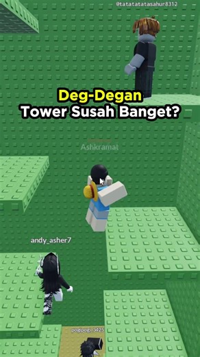 I'm Afraid to Look Down in This Roblox Tower! 🥵 #shorts