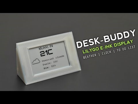 A Desk Companion Using E-INK Display | ESP32 