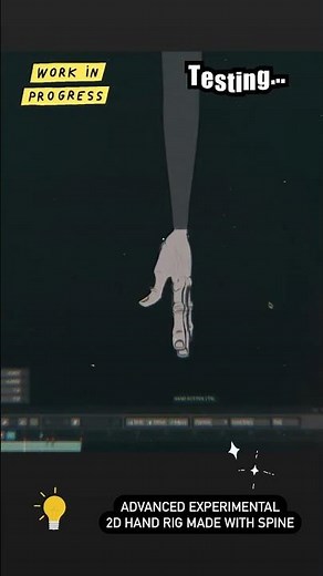 Advanced 2D Hand Rig #madewithspine #animation #rigging #ideas #experiments