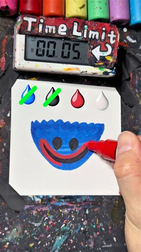 Drawing HuggyWuggy in 20Sec(Poppy Playtime)