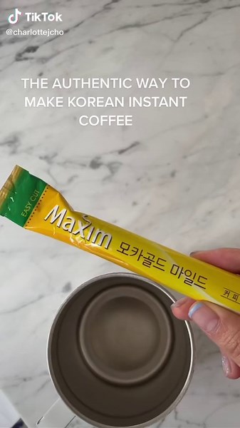 The Authentic Way to Make Korean Instant Coffee