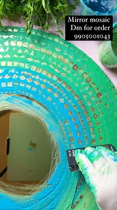 Enjoy the process ❤️❤️✨✨❤️❤️ Small tutorial on mirror mosaic✨ Hop you like it❤️❤️ Stay connected and keep creating 🥰 #mirror #mirrorart #mosaic #patna #bihar | Shreya Kumari