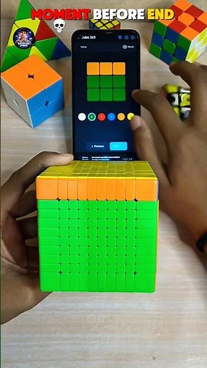 Solving The 10by10 Cube 🔥| #rubikscube #viral #shorts #cubing #fyp