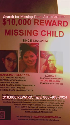 Search for Missing Teen: Sara Martinez