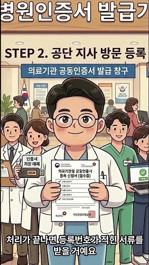 #병원 공인인증서 발급하기 절