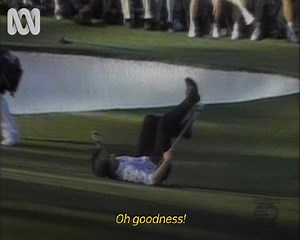 🏌⛳ Remember this? Yep, Greg Norman had a six-stroke lead at the 1996 Masters Tournament, only to lose by five at the end of play. The rest is history for 'The Shark'. 🦈 | ABC Sport