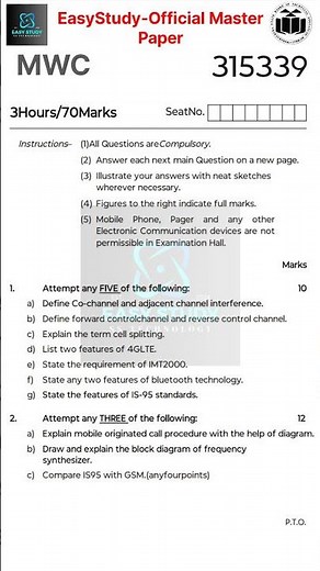 MSBTE Winter Exam 2025 | MWS Question Paper Discussion | Mobile & Wireless Communication #msb