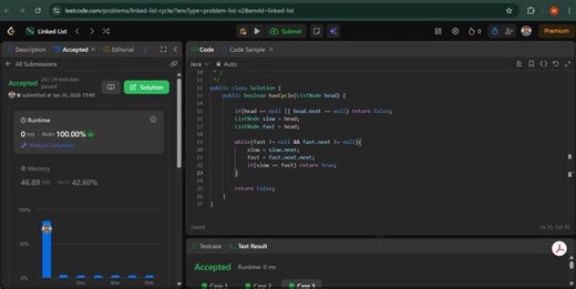 Detecting Cycle in Linked List | Mallesh Malagi posted on the topic | LinkedIn