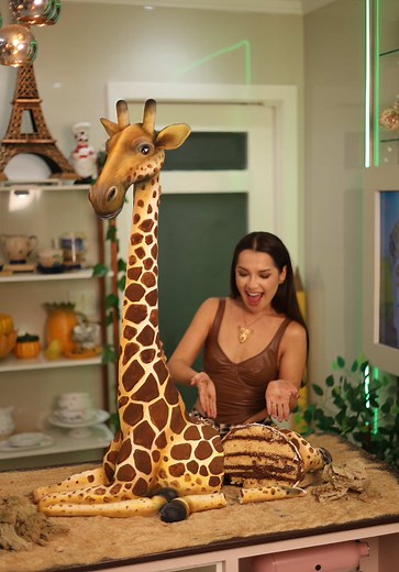 Bolo de Giraffa: Aprenda a Fazer Zoe em 1 Metro