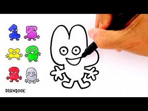 How to Draw BFDI Algebra Characters (Four, X, Two, Three, Five, One, Zero)