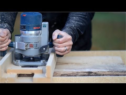 Planing a Small Slab with a Bosch Router
