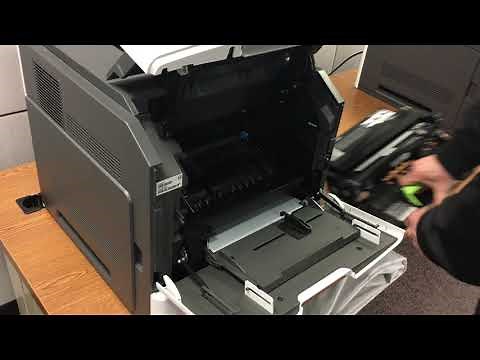 How to replace imaging unit for Lexmark printer