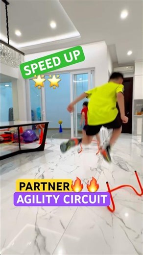 GOTTA GO FAST ⚡️PARTNER AGILITY CIRCUIT 🌟 NINJA TRAINING #shorts #speedandagility #ninja