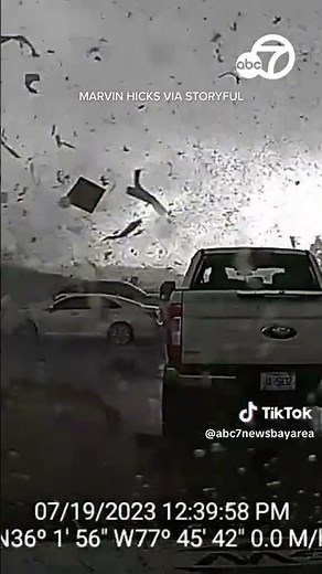Dashcam footage captures North Carolina EF-3 tornado