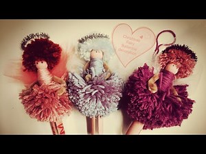 Christmas Fairy Ballerina decoration simple Angel DIY craft tree topper gift idea easy selling item