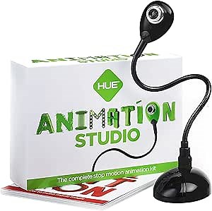 HUE Animation Studio (Spanish Edition): Complete Stop Motion Animation Kit (Camera, Software, Book in Spanish) for Windows/macOS (Black)