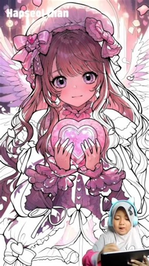 INI BUKAN GAMBAR BIKINANKU YA GUYS, AKU CUMA MAIN GAME MEWARNAI | cewek anime serba pink ~ kawaii 💗