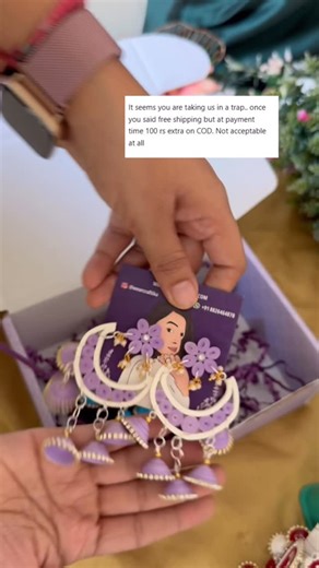 Craftika ™️ | Lightweight Jhumkas | When i read the word trap it made me feel as if i am scamming someone which ofcourse is not the case. Why there are extra charges for COD... | Instagram