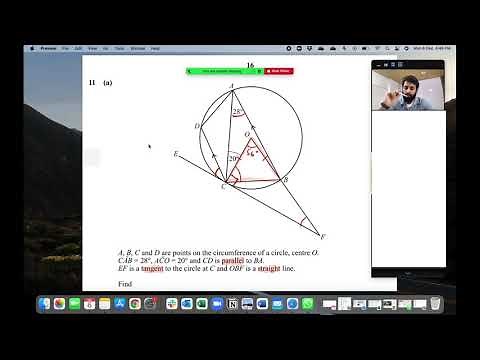 O level Math (Live Class Recording) - Angle Properties of Circles - Past Paper Questions