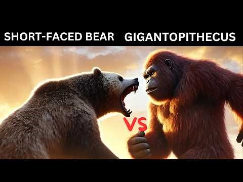 Short-faced Bear VS Gigantopithecus-Who Would win?
