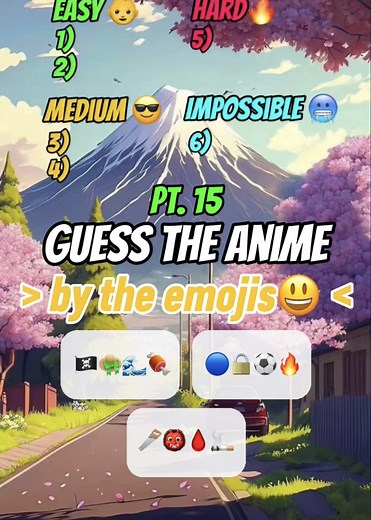 Guess the Anime by the Emojis😁 #fyp #foryoupage❤️❤️ #anime #animefyp #viral