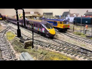 Hornby high speed train video on my oo gauge layout