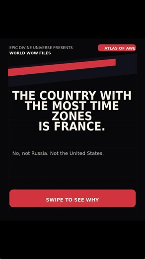 France Has More Time Zones Than Russia or the U.S. — Here’s Why #facts #unbelievable #flashfacts
