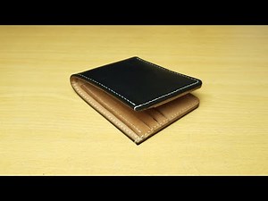 Making HANDMADE Classic Minimalist Bifold Wallet | FREE PATTERN - Leather Craft