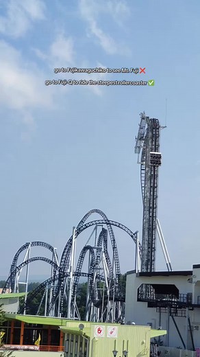 best day trip from Tokyo ✨ Fuji-Q Highland Mt. Fuji views Thrill rides nature in one day 🎢🗻 #takabisha #fujiqhighland #tokyodaytrip #fujikawaguchiko #tokyo
