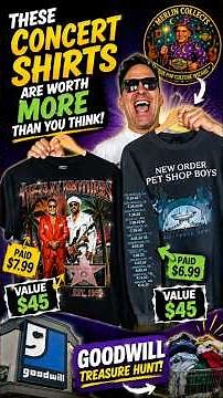 These Goodwill Concert Shirts Are Worth More Than You Think! "Merlin Collects Concert T-Shirts"