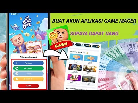 CARA DAFTAR AKUN APLIKASI GAME MAGER | PENGHASIL UANG GAME MAGER