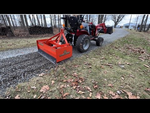 Using Box Blade on Gravel Driveway with RK24 Tractor