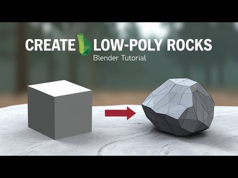 Create Low Poly Rocks in Under a Minute in Blender WITHOUT any addons!⚡