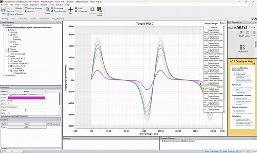 永磁同步电机仿真（Rmxprt查看结果及参数化求解）