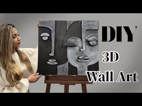 How to Make Stunning 3D Foam Wall Art | Easy DIY Styrofoam Relief Sculpture for Beginners