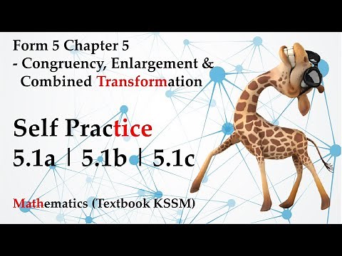Form 5 Mathematics KSSM Chapter 5 | Self Practice 5.1a | Self Practice 5.1b | Self Practice 5.1c