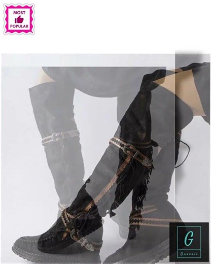 Women Buskin Boots - High Platform Shoes