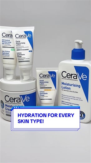 Dry, oily, normal… every skin type deserves the right moisturiser. Think of this as your hydration matchmaker😉💙. #CeraVeMalaysia #FYP #Moisturiser #SkincareTips