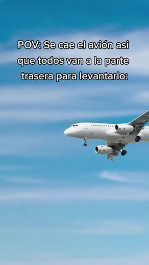 Qué pasa si #todos se mueven a la parte trasera del #avion ✈️😱 #duo con @ambero budil