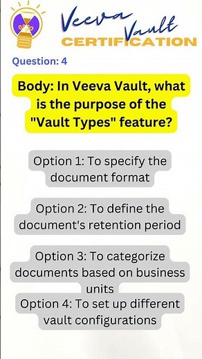Unlock Your Veeva Vault Certification: 30 Practice Questions to Master the Exam! 4