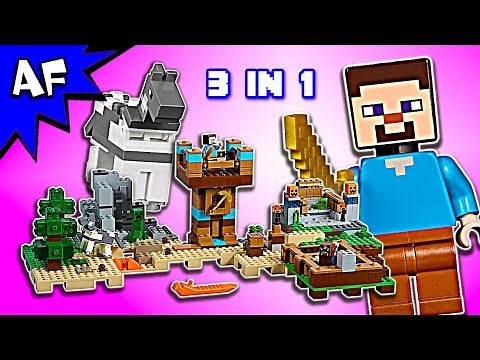 Lego Minecraft CRAFTING BOX 2.0 set 21135 Speed Build ALL 3 MODELS