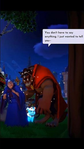 Beast declares his Love to Fairy Godmother 😂 Dreamlight Valley #shorts #dreamlightvalley