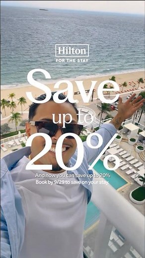 Vacation mode saved by The Hilton Sale 😎