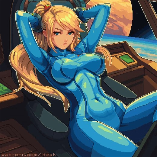Pixel art | Metroid - Samus AranArtist: @1tzah_