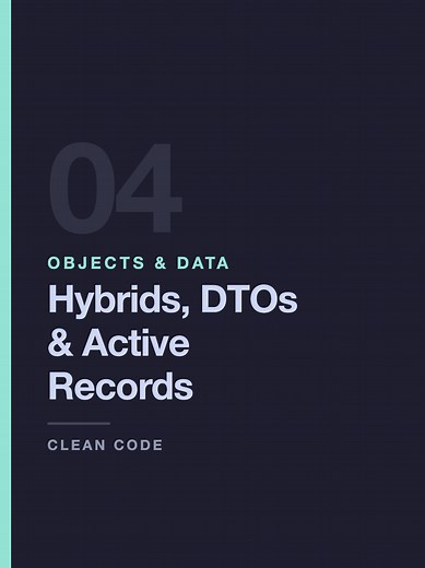 Clean Code: Data Structures vs. Objects